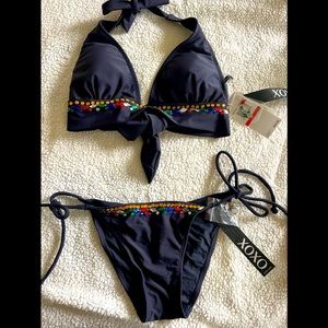 Brand new Xoxo black bikini XS